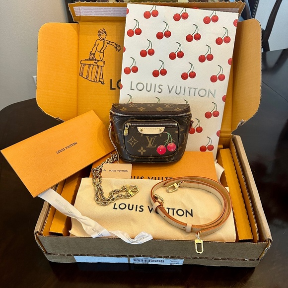 Louis Vuitton X Takashi Murakami 2025 Mini Bumbag Bum Bag Cherry M13449 - NEW - Picture 1 of 9